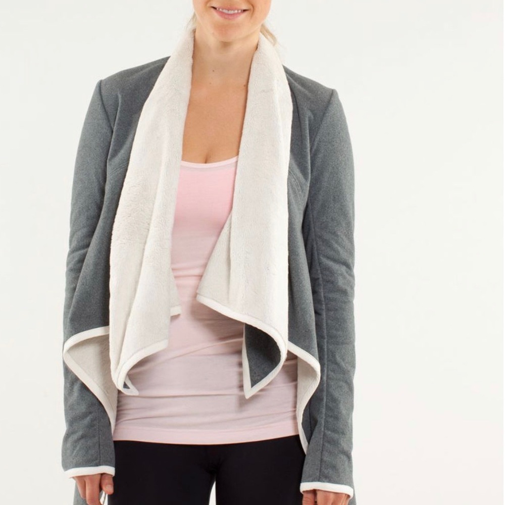 🍂 Lululemon Presence of Mind Sherpa Wrap Jacket 6